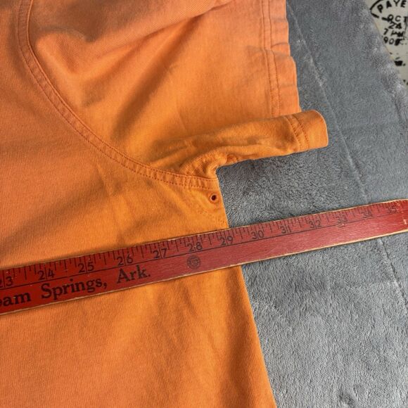 VTG Polo Ralph Lauren Shirt Mens 3XB Orange Rugby Crest Embroidered Pocket S/S - Picture 14 of 15